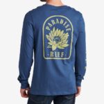 camiseta de manga larga azul insignia azul 0RZL2616 hombres Reef