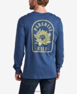 camiseta de manga larga azul insignia azul 0RZL2616 hombres Reef