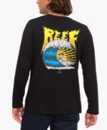 camiseta de manga larga carson recyclo negro 0RZL2589 hombres Reef