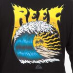 camiseta de manga larga carson recyclo negro 0RZL2589 hombres Reef - Image 3