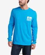 camiseta de manga larga con gráfico de wellie océano hawaiano 0RZL2603 hombres Reef