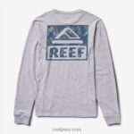 camiseta de manga larga cuero gris 0RZL2586 hombres Reef - Image 4