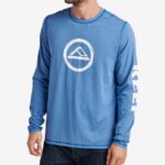 camiseta de protección contra erupciones de manga larga yuna azul lapislázuli 0RZL2602 hombres Reef