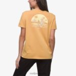 camiseta de salón de manga corta amarillo miel 0RZL2276 mujer Reef