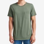 camiseta smith de punto con bolsillo y manga corta tomillo verde 0RZL2588 hombres Reef