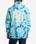 cazadora sudadera con capucha tie dye verde electrico 0RZL2744 hombres Reef - Image 4