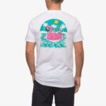 flotar en camiseta de manga corta blanco brillante 0RZL2576 hombres Reef