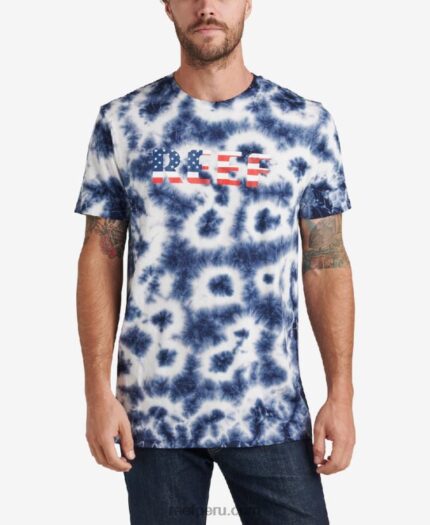 medir camiseta de manga corta insignia nube azul 0RZL2596 hombres Reef