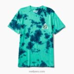 playera de manga corta con teñido anudado schmoe bloque azul icew 0RZL2627 hombres Reef - Image 4