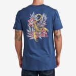 playera de manga corta de depredador insignia azul 0RZL2631 hombres Reef