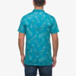 polo de manga corta con volante azulejo azul 0RZL2652 hombres Reef - Image 3