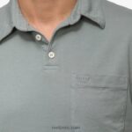 polo de manga corta walker verde chino 0RZL2637 hombres Reef - Image 4