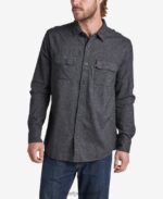 rask manga larga franela caviar 0RZL2666 hombres Reef