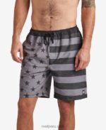 shorts de baño hancock 18" caviar 0RZL2684 hombres Reef