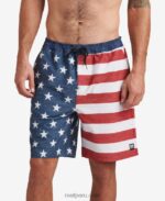 shorts de baño hancock 18" insignia azul 0RZL2680 hombres Reef