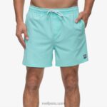 shorts de baño marzo cintura elástica 16" azul aruba 0RZL2689 hombres Reef