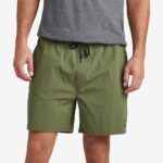 shorts de paseo con cintura elástica de 17" olivino 0RZL2714 hombres Reef