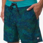 shorts de playa worley 17" azulejo azul 0RZL2690 hombres Reef - Image 4