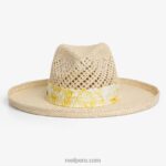 sombrero de paja de hiedra paja 0RZL2299 mujer Reef - Image 4