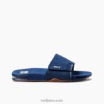 tobogán de abanico azul marino/goma 0RZL2469 hombres Reef - Image 4