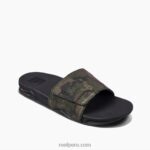 tobogán de abanico camuflaje verde oliva 0RZL2356 hombres Reef
