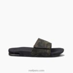 tobogán de abanico camuflaje verde oliva 0RZL2356 hombres Reef - Image 4