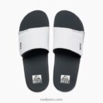 tobogán de abanico gris blanco 0RZL2359 hombres Reef - Image 3