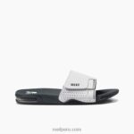 tobogán de abanico gris blanco 0RZL2359 hombres Reef - Image 4