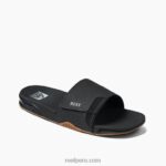 tobogán de abanico negro/plata 0RZL2332 hombres Reef