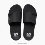 tobogán de abanico negro/plata 0RZL2332 hombres Reef - Image 3