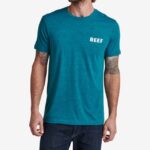 unir camiseta de manga corta brezo negro cian 0RZL2575 hombres Reef